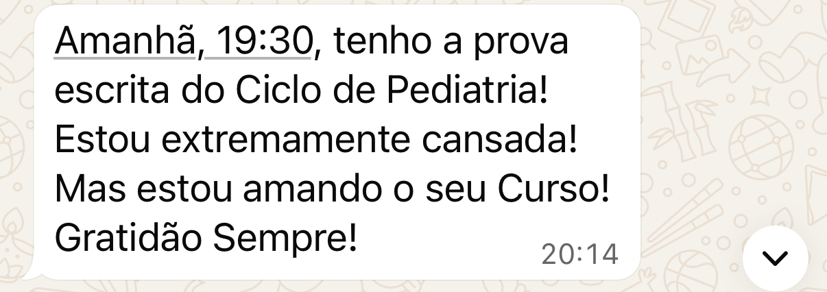 Estou amando o seu Curso. Gratidão sempre