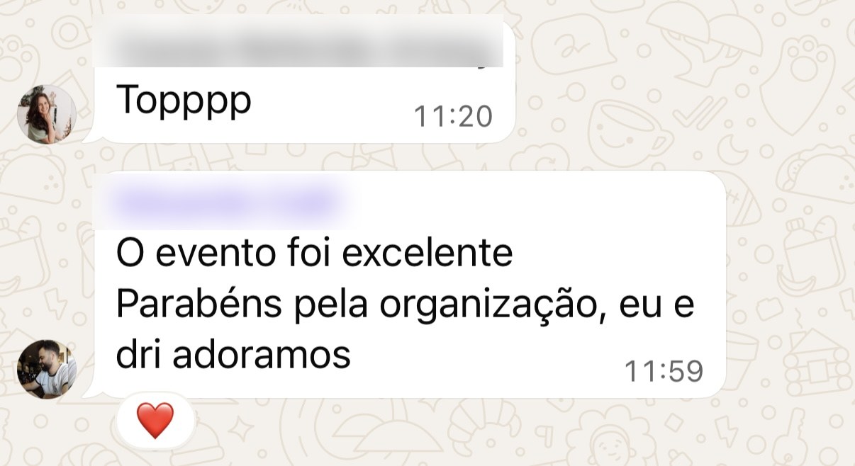 Cassia e Eduardo — o evento foi excelente